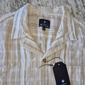 Ben Sherman Men's Button Down Vacation Shirt Size Medium NEW